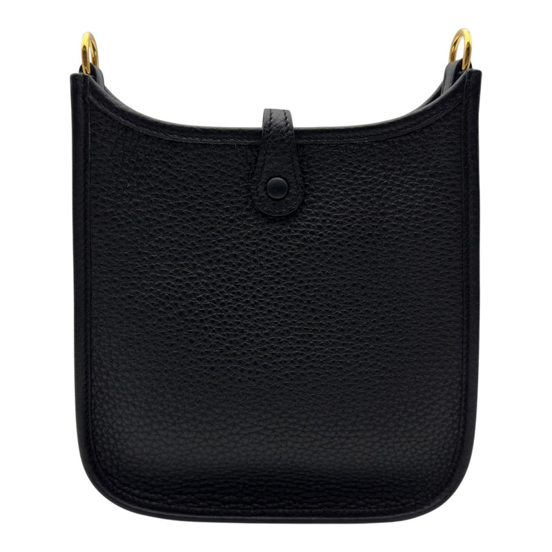 HERMES エヴリンPM ショルダーバッグ ブラック エルメス HERMES エヴリン TPM K刻 ブラック ゴールド金具 トリヨン