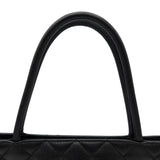 シャネル CHANEL 復刻トート A01804 6番台 ブラック シルバー金具 キャビアスキン レディース トートバッグ
