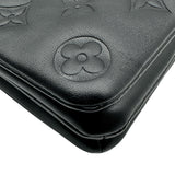 ルイ・ヴィトン LOUIS VUITTON ポシェット・クッサン M82116 ブラック ゴールド金具 ラムレザー レディース ショルダーバッグ クラッチバッグ