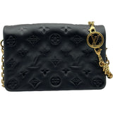 ルイ・ヴィトン LOUIS VUITTON ポシェット・クッサン M82116 ブラック ゴールド金具 ラムレザー レディース ショルダーバッグ クラッチバッグ