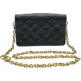 ルイ・ヴィトン LOUIS VUITTON ポシェット・クッサン M82116 ブラック ゴールド金具 ラムレザー レディース ショルダーバッグ クラッチバッグ