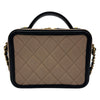 シャネル CHANEL CCフィリグリースモールヴァニティ A93342 24番台 ベージュ/ブラック ゴールド金具 キャビアスキン レディース ショルダーバッグ