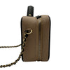 シャネル CHANEL CCフィリグリースモールヴァニティ A93342 24番台 ベージュ/ブラック ゴールド金具 キャビアスキン レディース ショルダーバッグ