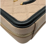 シャネル CHANEL CCフィリグリースモールヴァニティ A93342 24番台 ベージュ/ブラック ゴールド金具 キャビアスキン レディース ショルダーバッグ