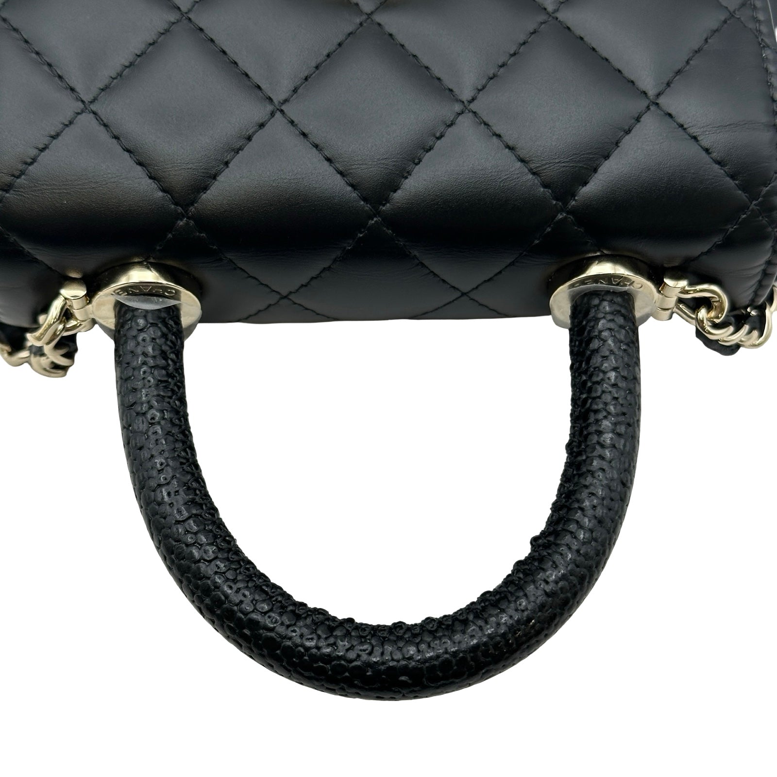 シャネル CHANEL ココハンドルエクストラミニ AP4244 ブラック
