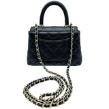 シャネル CHANEL ココハンドルエクストラミニ AP4244 ブラック ゴールド金具 ラムスキン レディース ショルダーバッグ