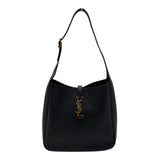 サンローラン SAINT LAURENT LE 5 A 7 スモール 713938 ブラック ソフトカーフ レディース ショルダーバッグ