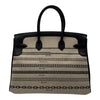 エルメス HERMES バーキン35 デシュネ C刻 ブラック シルバー金具 トワルドゥキャンプ/スイフト レディース ハンドバッグ