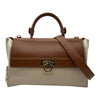 サルヴァトーレ・フェラガモ Salvatore Ferragamo ソフィア ミディアム 21D543 ベージュ/ブラウン ゴールド金具 レザー レディース ショルダーバッグ