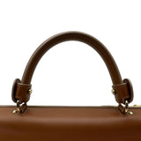 サルヴァトーレ・フェラガモ Salvatore Ferragamo ソフィア ミディアム 21D543 ベージュ/ブラウン ゴールド金具 レザー レディース ショルダーバッグ
