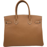 エルメス HERMES バーキン30 G刻印 ゴールド シルバー金具 トゴ レディース ハンドバッグ