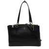 コーチ COACH レザーハンドバッグ F57520 ブラック レザー レディース ハンドバッグ
