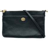 コーチ COACH ポリークロスボディバッグ C3376 ブラック レザー レディース ボディバッグ