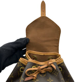 ルイ・ヴィトン LOUIS VUITTON ミニ・モンスリ M51137 ブラウン モノグラムキャンバス レディース リュック・デイパック