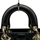 クリスチャン・ディオール Christian Dior レディディオール My ABCDior バッグスモール M05380NGE ブラック カナージュラムスキン レディース ショルダーバッグ