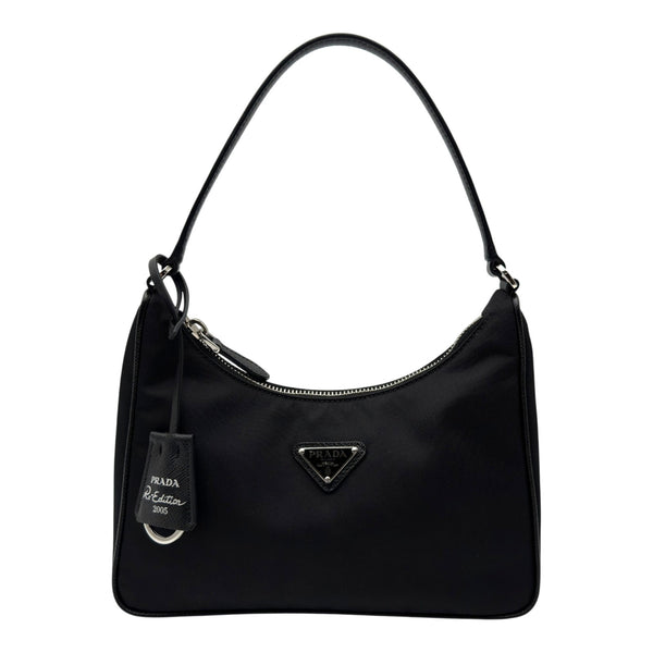 PRADA ブラック ナイロン ハンドバック　極美品 プラダ PRADA Re-Edition2005 ミニバッグ 1N204X ブラック ナイロン