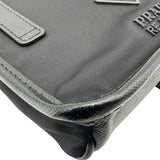 プラダ PRADA Re-Nylon スマートフォンケース 2ZH108 ブラック ナイロン/サフィアーノレザー レディース その他バッグ