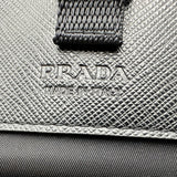 プラダ PRADA Re-Nylon スマートフォンケース 2ZH108 ブラック ナイロン/サフィアーノレザー レディース その他バッグ