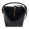 サンローラン SAINT LAURENT Le 37 ミニ バケットバッグ 765870 ブラック ゴールド金具 カーフスキン レディース ショルダーバッグ
