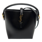 サンローラン SAINT LAURENT Le 37 ミニ バケットバッグ 765870 ブラック ゴールド金具 カーフスキン レディース ショルダーバッグ
