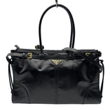 プラダ PRADA ポニーラージバッグ 1BA433 ブラック ソフトレザー レディース トートバッグ