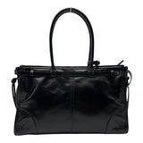 プラダ PRADA ポニーラージバッグ 1BA433 ブラック ソフトレザー レディース トートバッグ