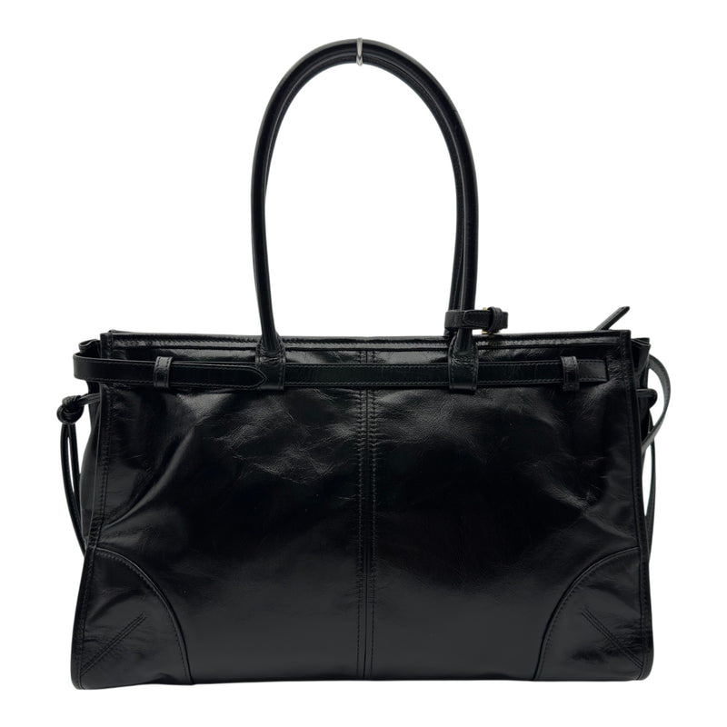 プラダ PRADA ポニーラージバッグ 1BA433 ブラック ソフトレザー