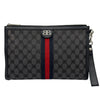 バレンシアガ BALENCIAGA ザ ハッカープロジェクトポーチ 680382 ブラック BBロゴキャンバス メンズ ポーチ