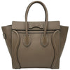 セリーヌ CELINE ラゲージマイクロ グレージュ レザー レディース ハンドバッグ
