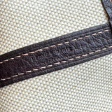 エルメス HERMES ガーデンパーティPM □D刻印 ブラウン シルバー金具 トワル レディース ハンドバッグ