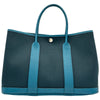 エルメス HERMES ガーデンパーティTPM B刻印 ブルーオーシャン/ブルーイズミール シルバー金具 トワル/ネゴンダ レディース ハンドバッグ