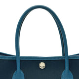 エルメス HERMES ガーデンパーティTPM B刻印 ブルーオーシャン/ブルーイズミール シルバー金具 トワル/ネゴンダ レディース ハンドバッグ
