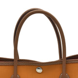 エルメス HERMES ガーデンパーティTPM C刻印 アプリコット/ゴールド シルバー金具 トワル/ネゴンダ レディース ハンドバッグ