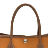 エルメス HERMES ガーデンパーティTPM C刻印 アプリコット/ゴールド シルバー金具 トワル/ネゴンダ レディース ハンドバッグ
