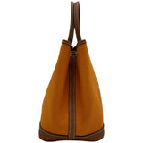 エルメス HERMES ガーデンパーティTPM C刻印 アプリコット/ゴールド シルバー金具 トワル/ネゴンダ レディース ハンドバッグ