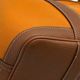 エルメス HERMES ガーデンパーティTPM C刻印 アプリコット/ゴールド シルバー金具 トワル/ネゴンダ レディース ハンドバッグ
