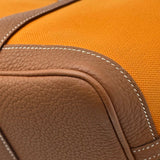 エルメス HERMES ガーデンパーティTPM C刻印 アプリコット/ゴールド シルバー金具 トワル/ネゴンダ レディース ハンドバッグ
