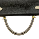 エルメス HERMES ケリー32 内縫い トリコロール □G刻印 タバックキャメル/ショコラ/アルジル ゴールド金具 トリヨン レディース ショルダーバッグ