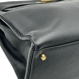 エルメス HERMES ケリー35 内縫い □B刻印 ブラック ゴールド金具 トリヨン レディース ショルダーバッグ