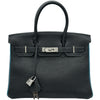 エルメス HERMES バーキン30 ヴェルソ □I刻印 ブルーインディゴ/ブルージーン シルバー金具 トゴ レディース ハンドバッグ