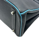 エルメス HERMES バーキン30 ヴェルソ □I刻印 ブルーインディゴ/ブルージーン シルバー金具 トゴ レディース ハンドバッグ