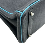 エルメス HERMES バーキン30 ヴェルソ □I刻印 ブルーインディゴ/ブルージーン シルバー金具 トゴ レディース ハンドバッグ