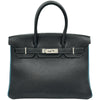 エルメス HERMES バーキン30 ヴェルソ □I刻印 ブルーインディゴ/ブルージーン シルバー金具 トゴ レディース ハンドバッグ