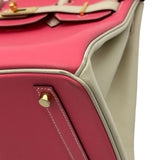 エルメス HERMES バーキン30 パーソナルオーダー　 C刻印 ローズアザレ/クレ ゴールド金具 エプソン レディース ハンドバッグ