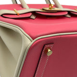エルメス HERMES バーキン30 パーソナルオーダー　 C刻印 ローズアザレ/クレ ゴールド金具 エプソン レディース ハンドバッグ