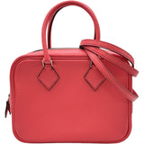 エルメス HERMES プリュム2 ミニ C刻印 ローズエクストリーム シルバー金具 シェーブル レディース ハンドバッグ