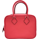 エルメス HERMES プリュム2 ミニ C刻印 ローズエクストリーム シルバー金具 シェーブル レディース ハンドバッグ