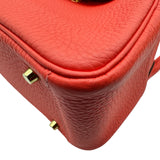 エルメス HERMES リンディミニ Z刻印 ローズテキサス ゴールド金具 トリヨン レディース ショルダーバッグ