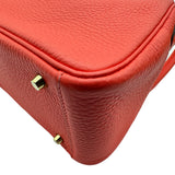 エルメス HERMES リンディミニ Z刻印 ローズテキサス ゴールド金具 トリヨン レディース ショルダーバッグ