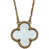 ヴァンクリーフ＆アーペル Van Cleef & Arpels ヴィンテージアルハンブラネックレス ゴールド Au750 マザー オブ パール ジュエリー